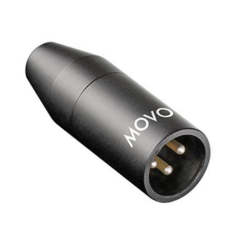 Movo F-XLR 3.5mm to XLR 마이크,마이크로폰 어댑터 - 3.5mm Female TRS to XLR Male 커넥터 캠코더, 레코더, Mixers