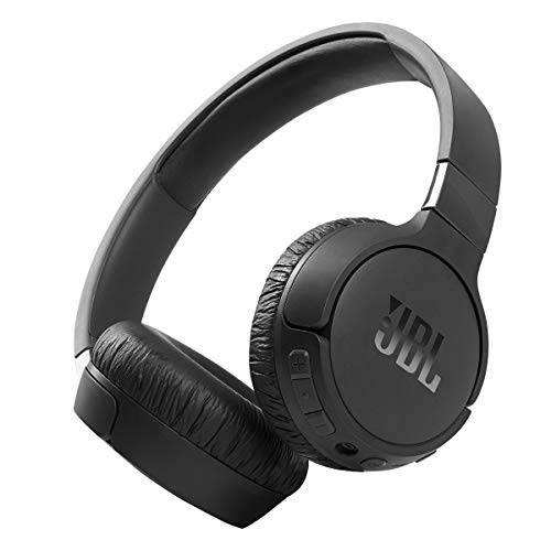 JBL Tune 660NC: 무선 On-Ear 헤드폰,헤드셋 액티브 노이즈캔슬링 - 블랙