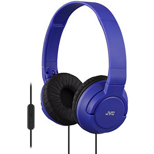 JVC HASR185AE 블루 - 폴더블 헤드폰,헤드셋 마이크,마이크로폰