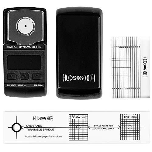 Hudson Hi-Fi 턴테이블 카트리지 스타일러스 조정 각도기 키트 - 비닐 LP레코드 플레이어 VTA Azimuth 자 - 턴테이블 스타일러스 VTF 포스 게이지 - 턴테이블 Phono 카트리지 스타일러스 조정 각도기