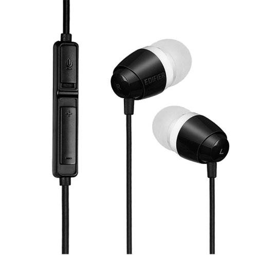 Edifier K210 in-Ear 컴퓨터 헤드셋 - 헤드폰 마이크 Separated 커넥터 - 블랙