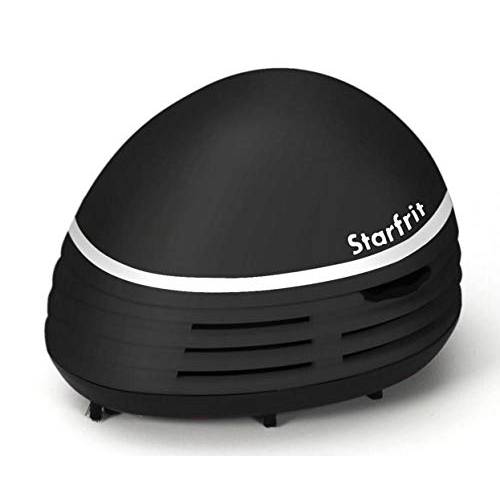 Starfrit 소형,휴대용 테이블 진공청소기 (블랙 화이트 줄무늬) | 제거 부스러기&  먼지 from The 테이블 Or 카운터