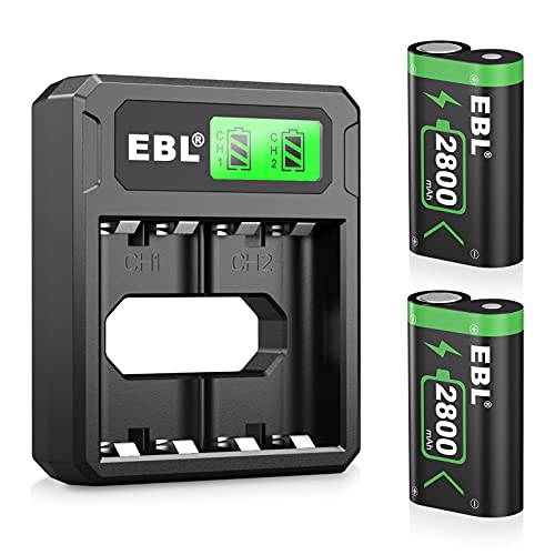 EBL 컨트롤러 충전식 배터리 팩 호환가능한 엑스박스 원/ 엑스박스 시리즈 X|S, 2×2800mAh 엑스박스 원 컨트롤러 배터리 팩 엑스박스 원/ 원 S/ 원 X/ 원 Elite