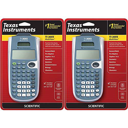 Texas 악기 TI-30XS 멀티뷰 이공계,공학 계산기 (2 팩)
