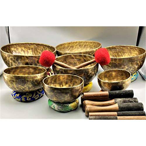 Singing 그릇 Nepal-7 노트 5-10 인치 풀 Moon Singing Bowls-Chakra 힐링 Singing Bowl-Tibetan Singing Bowl-Meditation Bowl-Handmade in 네팔