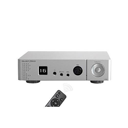 Gustard H16 Pre-Amplifier OLED 디스플레이 XLR/ RCA 밸런스 헤드폰 앰프 Pre 앰프 실버