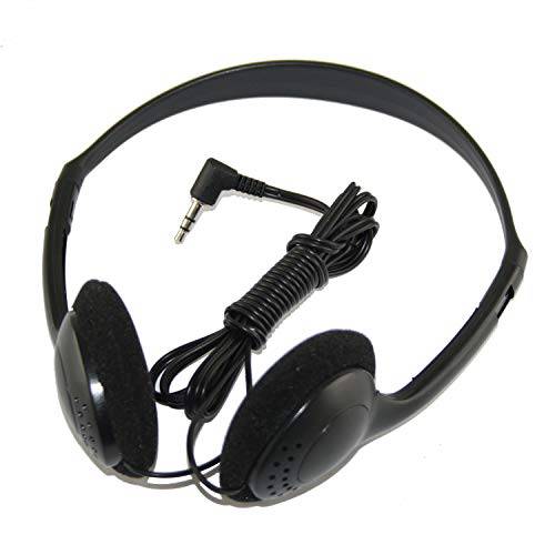 EXMAX HWE-05 유선 오버이어 헤드폰 비행기 일회용 스테레오 헤드셋 이어폰, 이어버드 조절가능 이어폰 3.5mm 플러그 태블릿 컴퓨터 MP3 FM 라디오 리시버