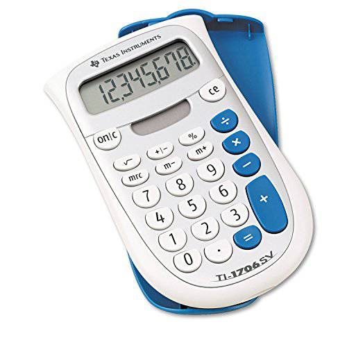 Texas 악기 TI1706SV TI-1706SV 소형,휴대용 포켓 계산기, 8-Digit LCD