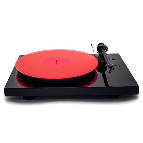 아크릴 턴테이블 매트 - RedLit 모양 핑크 언더 여러 라이트 Conditions - LP Slipmat