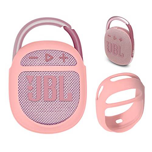 getgear 실리콘 커버 호환가능한 JBL 클립 4 휴대용 Speaker(Pink)