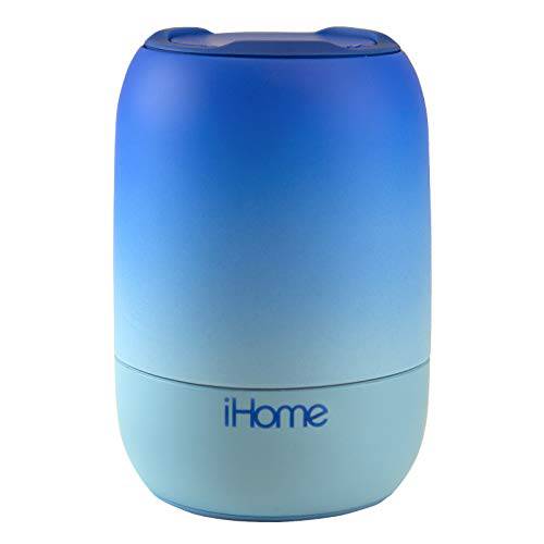 iHome PlayFade 휴대용 블루투스 스피커 - Water-Resistant 충전식 오디오 디바이스 아웃도어 이벤트, 수영장 파티, 비치, 캠핑 (모델 iBT400L) 블루