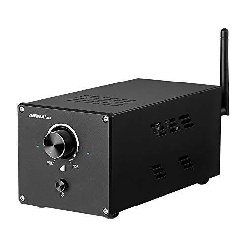 AIYIMA A08 TPA3255 파워 앰프 300Wx2 하이파이 Class D 스테레오 디지털 오디오 앰프 2 채널 앰프 블루투스 5.0 지원 APTX-HD 스피커 홈시이터 시스템 (300W+ 300W)