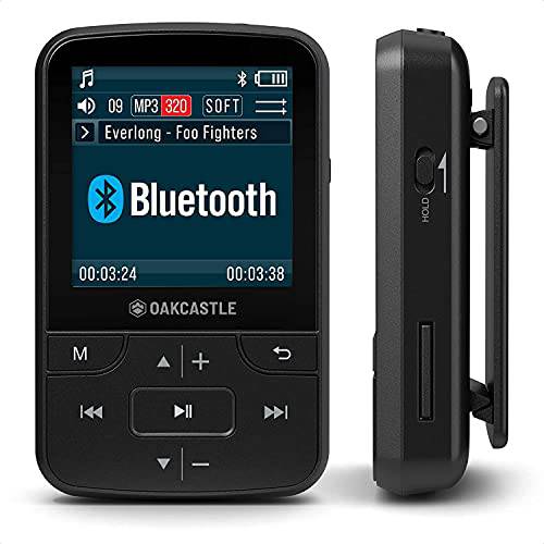Oakcastle MP200 8GB MP3 플레이어  블루투스&  헤드폰 연결 | FM 라디오&  마이크로 SD 슬롯