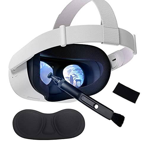 KRX VR 헤드셋&  카메라 렌즈 클리닝 펜 and 천, 악세사리 오큘러스 퀘스트/ 퀘스트 2/ 리프트 S/ 밸브 인덱스/ PS4 VR 헤드셋 렌즈 클리닝 키트