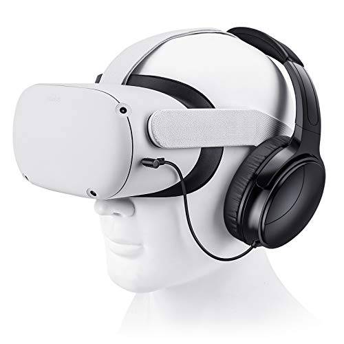 SARLAR VR 게이밍 헤드폰,헤드셋 오큘러스 퀘스트 2 헤드셋 증가하다 VR Immersion, 커스텀 Length 케이블, 최적화 게이밍 오디오 드라이버, 메모리 단백질,프로틴 이어 패드 소음 차단 and Other 악세사리