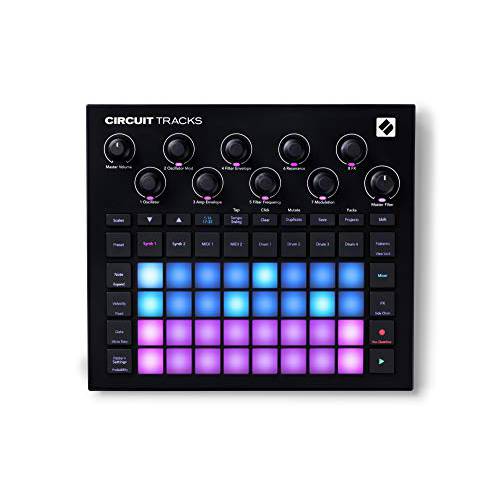 Novation 회로 트랙 - 독립형 Groovebox Synths, 드럼 and Sequencer