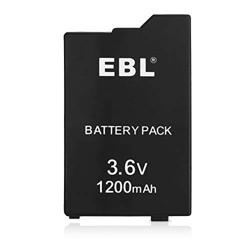 EBL 3.6V 리튬 이온 충전식 배터리 팩 1200mAh 교체용 배터리 호환가능한 소니 PSP 2000/ 3000 PSP-S110 콘솔