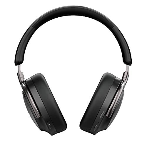 Saramonic Advanced 무선 블루투스 5.0 ANC and CVC 8.0 Noise-Cancelling Over-Ear 헤드폰,헤드셋 40mm 드라이버 and 가죽 이어패드 (SR-BH900), 블랙