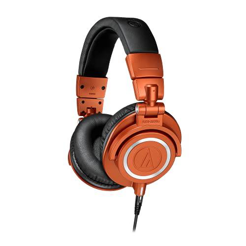 Audio-Technica ATH-M50XMO 프로페셔널 모니터 헤드폰,헤드셋, 메탈릭,메탈 오렌지