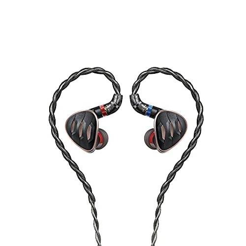 FiiO FH5s 프로 in-Ear 이어폰 MMCX 2BA+ 2DD 3 사운드 튜닝 스위치 3 스왑가능 헤드폰 플러그 Hi-Res 오디오 인증된