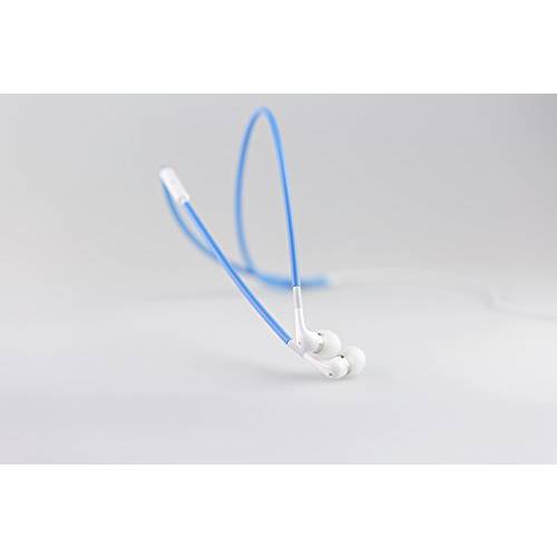 Cordskinz - ( Sky 블루) Anti-Tangling,  보호&  패셔너블 커버 이어폰, 이어버드