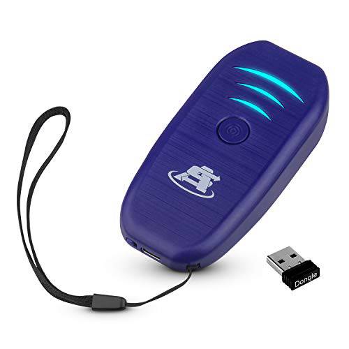 ScanAvenger 1D 무선 블루투스 Mini-Barcode 스캐너: 3-in-1 핸드 Held-Automatic, 진동, 소형,휴대용, 휴대용, USB 바 코드 EAN-UPC 리더, 리더기 -무선, 충전식 스캔 건 Inventory 관리