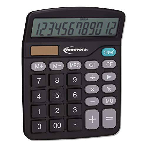 Innovera IVR15923 12-Digit LCD 데스크탑 Calculator44; 블랙