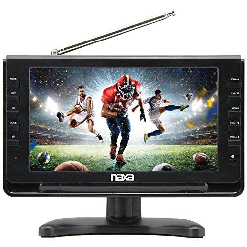 Naxa 전자제품 NT-110 10-inch 휴대용 TV&  디지털 멀티미디어 플레이어 자동차 패키지, 호환가능한 USB, SD 카드