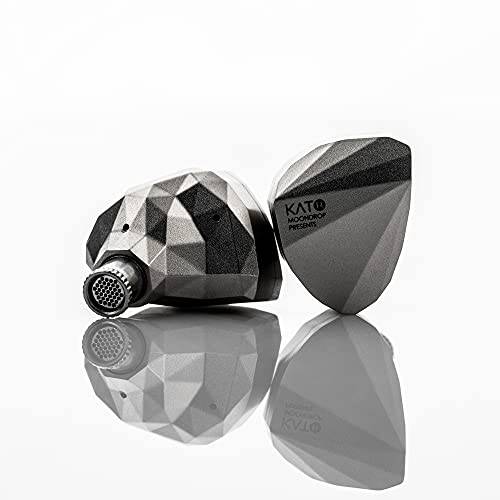 Moondrop KATO 이어폰 DLC 컴포지트, Composite 다이어프램 Advanced 울트라 리니어 테크놀로지 다이나믹 in-Ear 귀플러그 (매트 스틸)