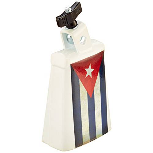 Latin 퍼커션 Collect-A-Bell 카우벨, 화이트 Cuban 깃발 그래픽 아트, 5 (LP20NY-QBA3)