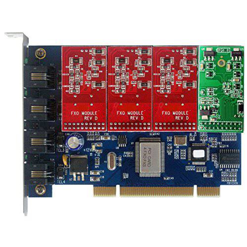 Tdm400p FXS FXO 카드 3 FXO+ 1 FXS 모듈, 지원 FreePBX Issabel Dahdi Asterisk 카드 PCI, Tdm400