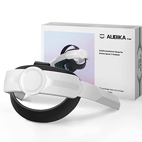 AUBIKA Excellence 헤드 스트랩 오큘러스 퀘스트 2, 조절가능 Elite 스트랩 교체용 오큘러스 VR 헤드셋 악세사리