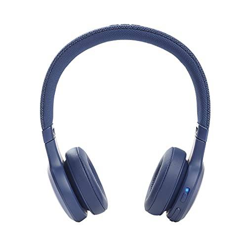 JBL 라이브 460NC - 무선 On-Ear 노이즈캔슬링, 노캔 헤드폰,헤드셋 롱 배터리 Life and 음성 어시스턴트 컨트롤 - 블루