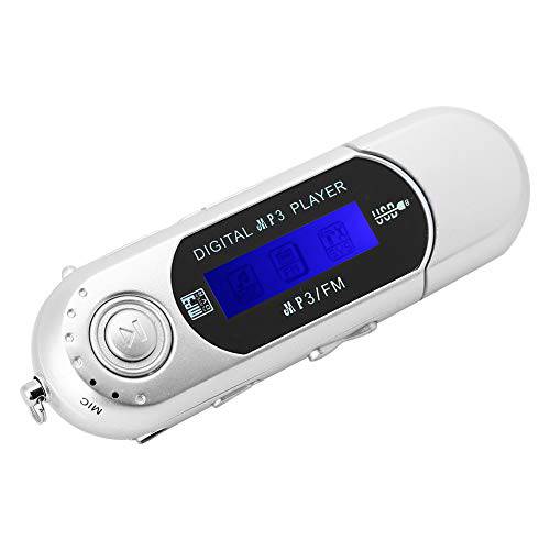 Tosuny USB MP3 플레이어, MP3 플레이어 LCD 스크린, FM 라디오, 지원 다양한 언어, 디지털 음악 플레이어 (그레이)