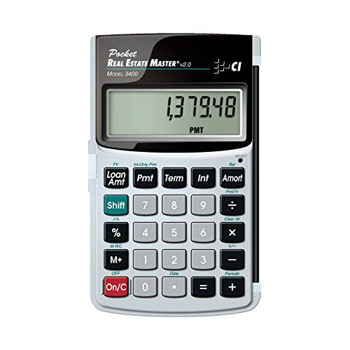 Calculated Industries 3400 포켓 리얼 Estate 마스터 재무,회계,금융,가계부 계산기