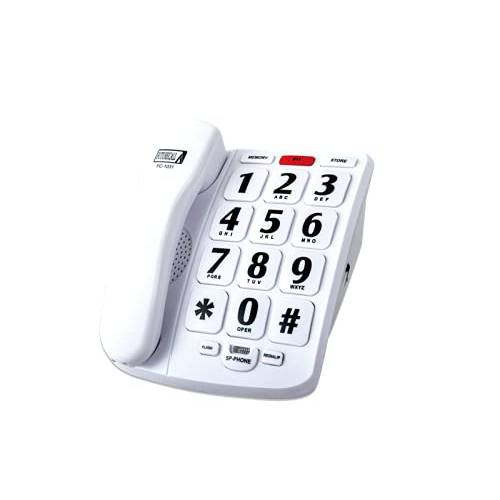 큰 버튼 폰 FC-1031 40db 핸드셋 볼륨, 스피커폰 and 10 원 터치 메모리