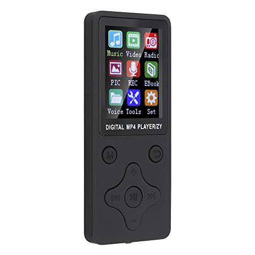 Socobeta MP3 휴대용 MP4 다기능 블루투스 음악 플레이어 지원 32G 메모리 카드 마름모 Button(Black)