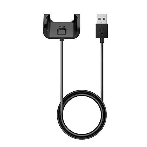 MoKo 충전기 호환가능한 어메이즈핏 Bip/ Bip 라이트 스마트워치, 휴대용 교체용 USB 충전기 충전 스탠드 어댑터 스테이션 거치대 도크 케이블 Huami 어메이즈핏 Bip/ Bip 라이트 - 블랙