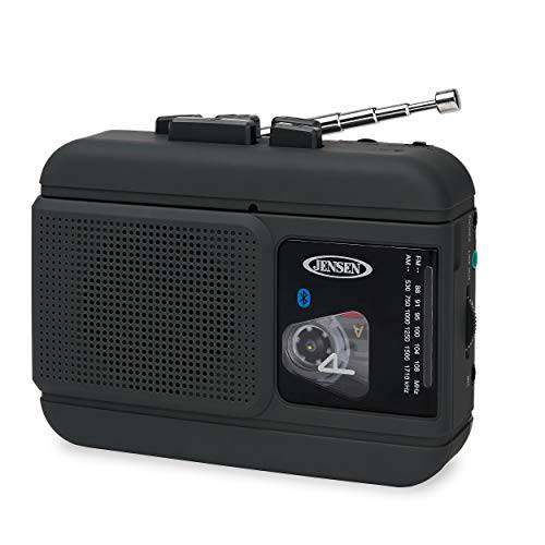 젠슨 MCR-60 휴대용 블루투스 AM/ FM 카세트 플레이어/ 레코더