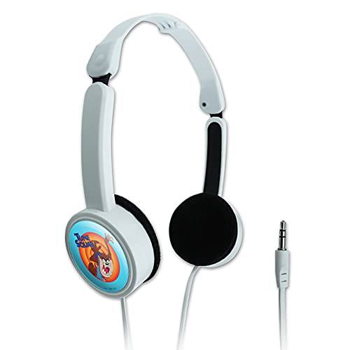 그래픽& More 스페이스 잼: A New 레거시 Taz Novelty 여행용 휴대용 On-Ear 폴더블 헤드폰,헤드셋
