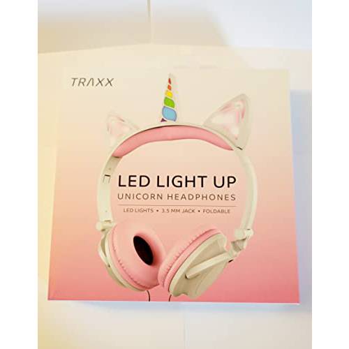 LED 라이트 Up Unicorn 디자인 헤드폰,헤드셋. (핑크)