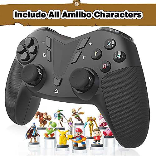 AmiiPad 무선 프로 컨트롤러 닌텐도 스위치/ 라이트 - HD 럼블 리니어 액추에이터 - Amiibo 에뮬레이터