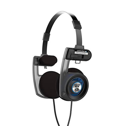 코스 포타 프로 유틸리티,다용도 On-Ear 헤드폰,헤드셋, 탈착식 호환가능 케이블 시스템, 접이식,접을수있는 디자인, 스텔스 그레이