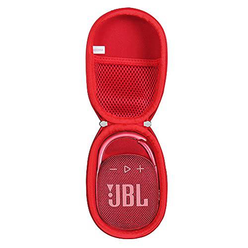 Anleo 하드 여행용 케이스 JBL 클립 4 - 휴대용 미니 블루투스 스피커 (레드)
