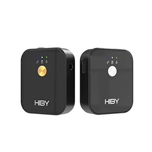 HiBy MC1 True 2.4GHz 무선 마이크,마이크로폰, TX 송신기& RX 리시버, 프로페셔널 콘덴서 microphone(SV)