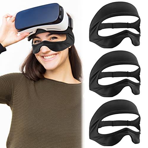 VR 아이 마스크 커버 조절가능 탄력 Sweat 밴드 메타/ 오큘러스 퀘스트 2 악세사리 VR 헤드셋 악세사리, 통기성 세척가능 마스크 커버 사용 VR 운동 Supernatual (3PCS)