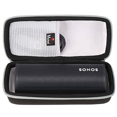 Mchoi 하드 휴대용 케이스 호환가능한 Sonos 로밍 휴대용 스마트 블루투스 스피커, 케이스 ONLY