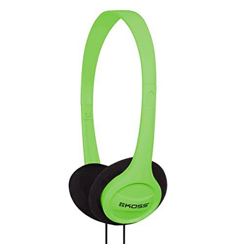 코스 KPH7G 휴대용 On-Ear 헤드폰 조절가능 헤드밴드 - 그린