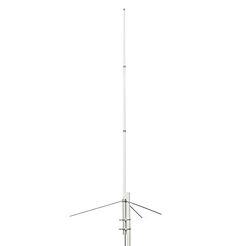 TWAYRDIO 2meter/ 70cm VHF UHF 유리섬유 베이스 안테나 - 144/ 430MHz 86.6inches 헤비듀티 듀얼밴드 버티컬 베이스 안테나 5.5/ 8.5dBi SO239 커넥터 리피터 휴대용 라디오 트랜시버