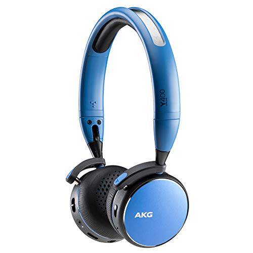 삼성 AKG Y400 On 이어 폴더블 무선 블루톱니 헤드폰,헤드셋 (US 버전) - 블루